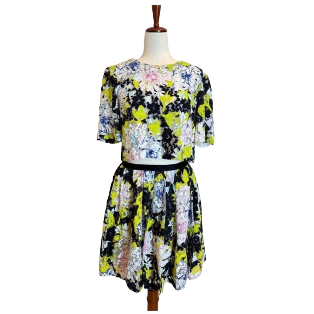 FRENCH CONNECTION Botanical Tripp Lace Skirt and Top